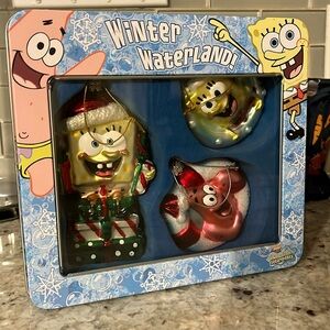 SpongeBob Winter Wonderland Ornament Set by Kurt Adler